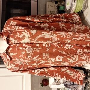 Womens Chaps casual long sleeve button down plus size shirt 2X